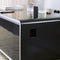 Multifunctional Smart Black Coffee Table Fridge With Tempered Glass & Storage (HBG26842)