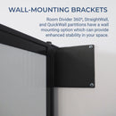 [19'6"x7'6"] VERSARE Room Divider 360 Portable Wall Beige Fabric Panels (HBG16284)-HBG