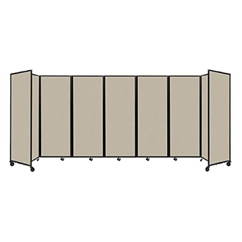[19'6"x7'6"] VERSARE Room Divider 360 Portable Wall Sand Fabric Panels (HBG31846)-HBG