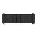 [25'x 6'10"] VERSARE Room Divider 360 Versatile Black Fabric Panels With Wall Mount (HBG98463)-HBG