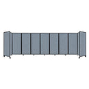 [25'x6'10"] VERSARE Room Divider 360 Powder Blue Fabric Panels With Wall Mount (HBG13659)-HBG