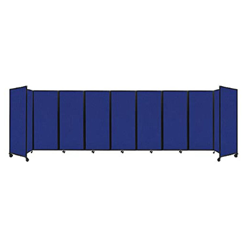 [25'x6'10"] VERSARE Room Divider 360 Royal Blue Fabric Panels With Aluminum Frame (HBG27486)-HBG