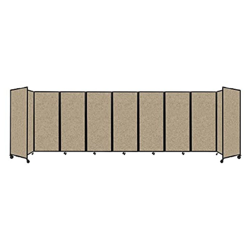 [25'x6'10"] VERSARE Room Divider 360 Rye Fabric Panels With Acoustic Panel (HBG97431)-HBG