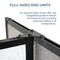 [25'x7'6"] Versare Room Divider 360 Slate Fabric Foldable Panels (HBG18236)-HBG