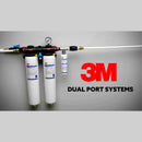 3M Dual Port 290 Series Water Filter Cartridge With 9 GPM Service Flow Rate, CARTPAK-DP290 (HBG22871) - HBG