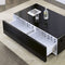 Multifunctional Smart Black Coffee Table Fridge With Tempered Glass & Storage (HBG26842)