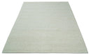 THE RUG DECOR Solid Ivory Chunky Wool Felt Hand Woven Contemporary Area Rug (HBG41658)