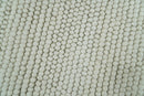 THE RUG DECOR Solid Ivory Chunky Wool Felt Hand Woven Contemporary Area Rug (HBG41658)