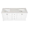 72" White Bathroom Vanity With Carrara Marble Countertop And Ceramic Sink (HBG90537)-HBG