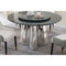 Large Sintered Stone Dining Table With Round Turntable, 53.3" (HBG21982)