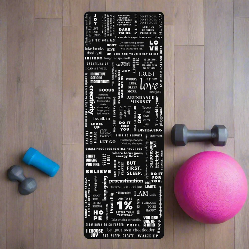 MANIFESTO Premium Lightweight Polyester Rubber Yoga Mat With Microfiber Suede Top (HBG94786)