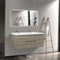 Ash Grey 60" Floating Vanity Set with Spacious Drawers and Double Resin Top Basins (HBG63892)-HBG