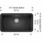 BLANCO Ikon Anthracite 33" Apron Single Bowl Farmhouse Sink [401895] (HBG59384) - HBG