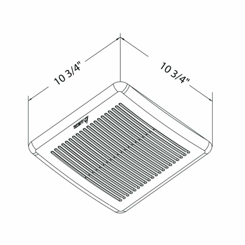 DELTABREEZ GreenBuilder 100 CFM Dual Speed Exhaust Fan With Humidity Sensor [GBR100H] (HBG72364)-HBG