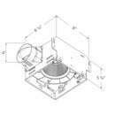 DELTABREEZ GreenBuilder 100 CFM Dual Speed Exhaust Fan With Humidity Sensor [GBR100H] (HBG72364)-HBG