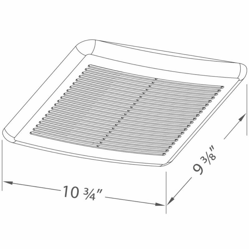 DELTABREEZ Integrity 100 CFM Single Speed Wall Mount Ventilation Fan [ITG100] (HBG95359)-HBG