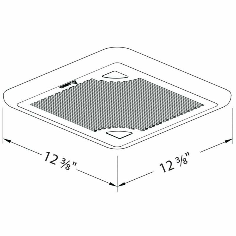 DELTABREEZ Signature 80 CFM Single Speed Ventilation Fan [SIG80] (HBG48179)-HBG