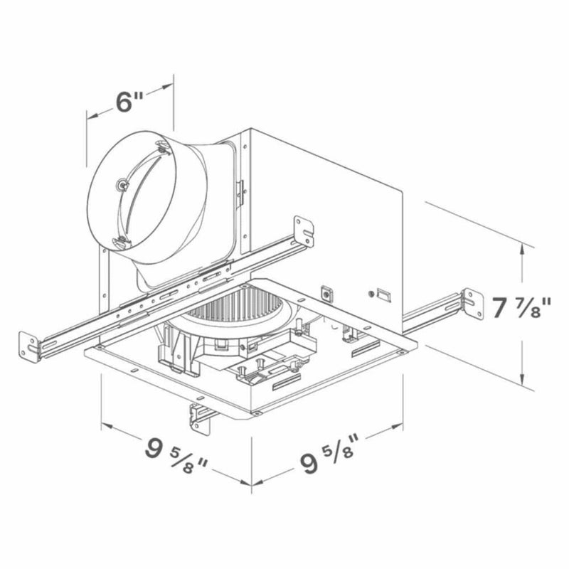 DELTABREEZ Signature Dimmable LED Light  Ultra Quiet Bath Fan With Motion And Humidity Sensor [SIG80-110MH] (HBG87219)-HBG