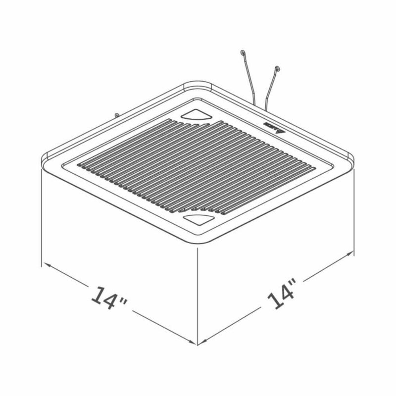 DELTABREEZ Smart 130 CFM Single Speed Bathroom Fan With 0.3 Sones Quiet Operation  [SMT130] (HBG62354)-HBG