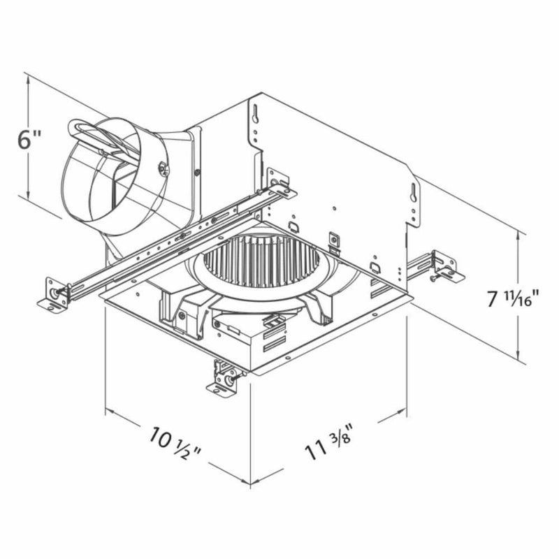 DELTABREEZ Smart 130 CFM Single Speed Bathroom Fan With 0.3 Sones Quiet Operation  [SMT130] (HBG62354)-HBG