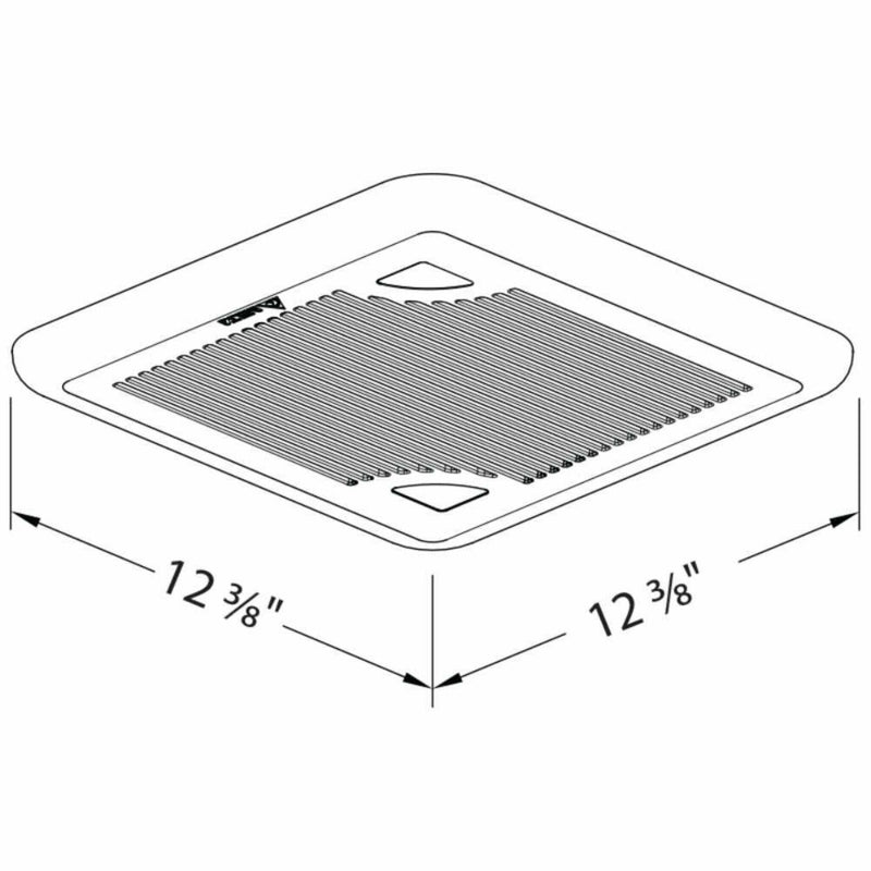 DELTABREZ Signature 80 CFM Dual Speed Ventilation Fan [SIG80D] (HBG15793)-HBG