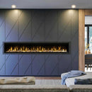 DIMPLEX IGNITE EVOLVE Built-In Frosted Tumbled Glass Linear Electric Fireplace With Heat Boost System (HBG58241) - HBG