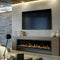 DIMPLEX IGNITE EVOLVE Built-In Frosted Tumbled Glass Linear Electric Fireplace With Heat Boost System (HBG58241) - HBG