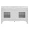 Double Bathroom Vanity Set With Carrara Marble Top 60" (HBG78159)-HBG