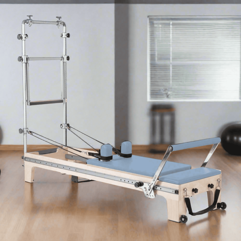 ELINA PILATES Professional Reformer Master Instructor Tower With Adjustable Pulleys And Ultra Quiet Trolley (HBG21934) - HBG