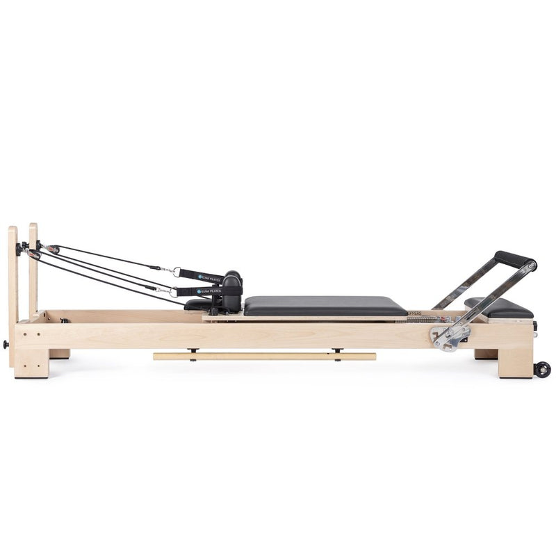 Elina Pilates Wooden Reformer Lignum With Adjustable Height Rope Pulleys (HBG96321)-HBG