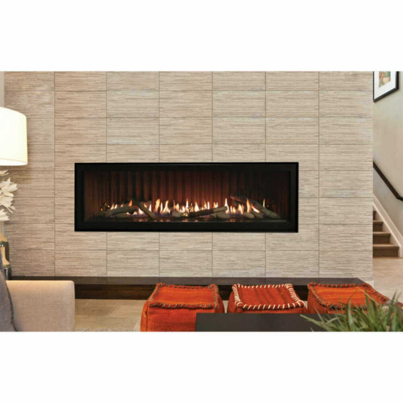 EMPIRE Boulevard 46K BTU 60" Direct Vent Linear Natural Gas Fireplace With Multi Function Remote  (HGB52915)-HBG