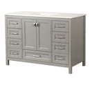 Fully Assembled Vanity With Carrara Marble Countertop And Cabinets, 48" (HBG91547)-HBG