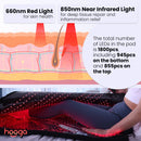 HOOGA Red Light Therapy Full Body Pod XL With Pulse Functionality And Adjustable Brightness (HBG74182) - HBG