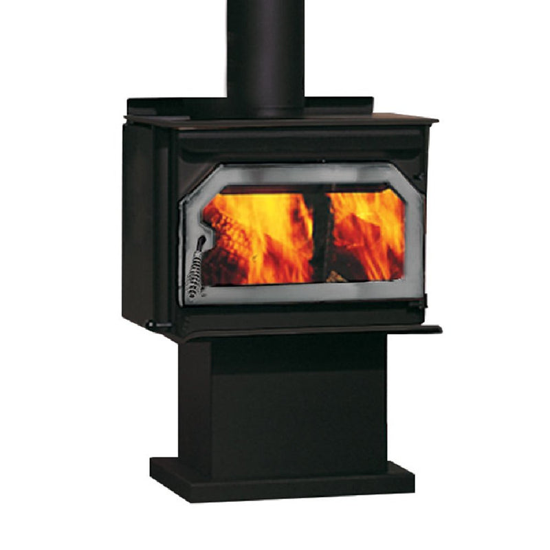 IRON STRIKE S160 Premium Wood Burning Stove With Traditional Black Door (HBG72045)-HBG