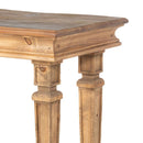 LOVECUP Wood Console Handcrafted Artisan Piece W/ Storage Shelf, 98" (HBG90123) - HBG