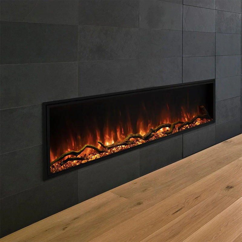 [LPS-6814] MODERN FLAMES Landscape Pro Slim 68" Built-In Linear Fireplace (HBG32109)-HBG