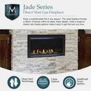 MAJESTIC 42" JADE Direct Vent Natural Gas Fireplace [JADE42IL/IN-B] (HBG15926) - HBG