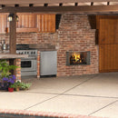 MAJESTIC VILLAWOOD 42" Traditional Refractory Outdoor Wood Fireplace [ODVILLA-42T-B] (HBG14358) - HBG