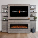 MODERN FLAMES ALLWOOD Media Main Wall System Only For Spectrum Slimline 60" Electric Fireplace [AFWS-MAIN-DW/CS] (HBG95146)