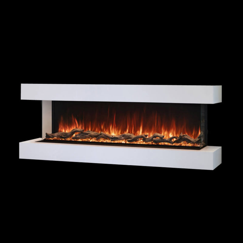 MODERN FLAMES LANDSCAPE PRO 56" Electric Fireplace Wall Mount Studio Suite Display, White [WMC-56LPM-RTF] (HBG38426)