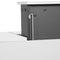 Modern White Floating Bathroom Storage Vanity Cabinet With Double Resin Top Basin 60" (HBG12851)-HBG