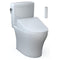 [MW4363084CEMFGN#01] TOTO Aquia IV Cube Washlet C5 With 0.9 GPF And 1.28 GPF Elongated Dual Flush Bidet Toilet (HBG90827)-HBG