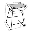 SURYA Celerio Brown Kitchen Counter Stool, 18" (HBG81947)-HBG