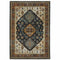 ORIENTAL WEAVERS Aberdeen 005W1 Blue Medallion Polyester Indoor Area Rug (HBG89013)-HBG