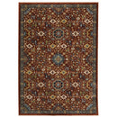 ORIENTAL WEAVERS Aberdeen 006R1 Red Floral Polyester Indoor Area Rectangle Rug (HBG98125)-HBG