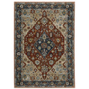 ORIENTAL WEAVERS Aberdeen 1143H Red Medallion Polyester Indoor Area Rectangle Rug (HBG17329)-HBG