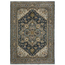 ORIENTAL WEAVERS Aberdeen 1144Q Blue Persian Medallion Polyester Indoor Area Rectangle Rug (HBG98572)-HBG