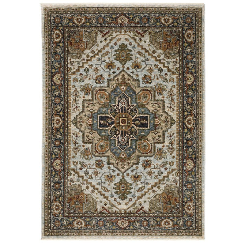 ORIENTAL WEAVERS Aberdeen 1144W Beige Traditional Persian Polyester Indoor Area Rectangle Rug (HBG48573)-HBG