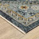 ORIENTAL WEAVERS Aberdeen 7150B Blue Traditional Tribal Polyester Indoor Area Rectangle Rug (HBG14509) - HBG