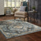 ORIENTAL WEAVERS Aberdeen 7150B Blue Traditional Tribal Polyester Indoor Area Rectangle Rug (HBG14509) - HBG